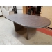 7' Grey Racetrack Style Boardroom Meeting Table